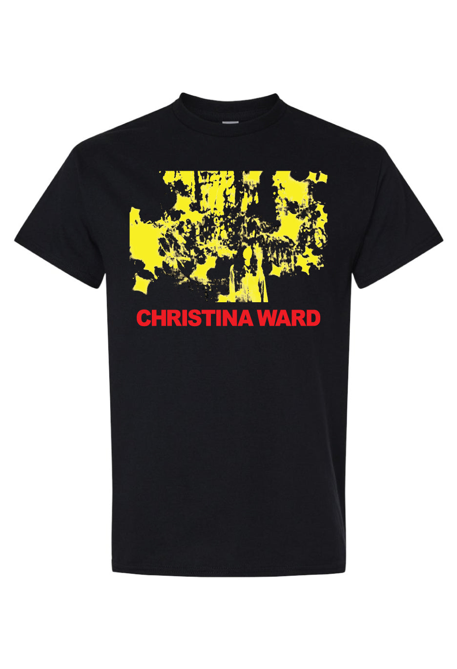 Christina Ward - T Shirt - Red/Yellow on Black